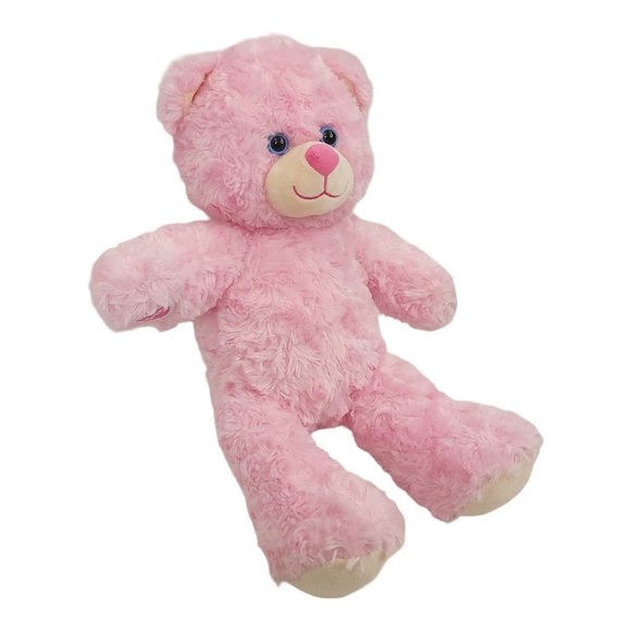 Build A Bear Pink Cuddles Plush 17" Teddy Bear Swirl Fur BABW Stuffed Animal Toy - Picture 2 of 12